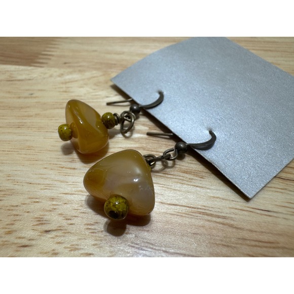 Vintage Agate 18" Necklace and Earrings Set - Picture 2 of 13